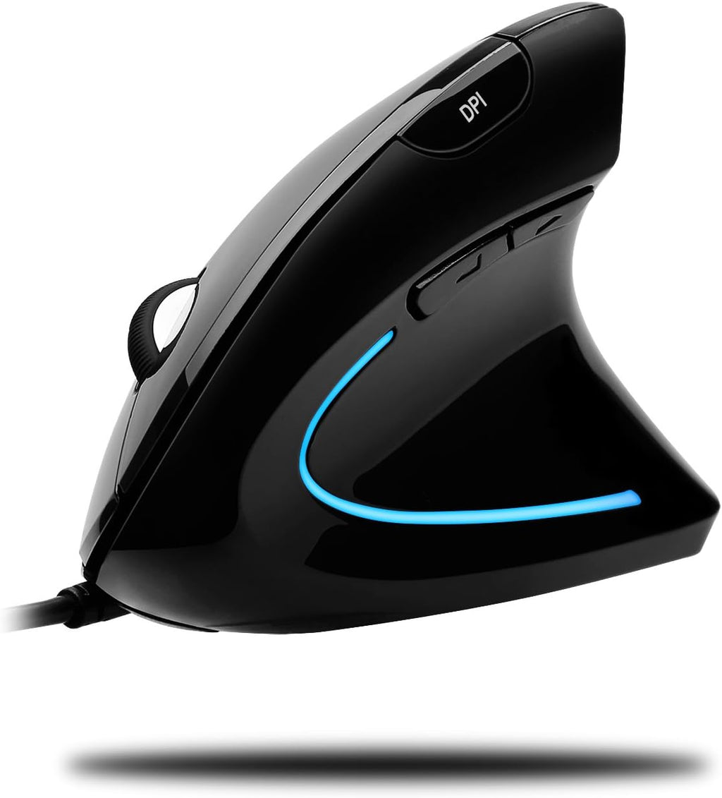 Glossy Black USB Optical Mouse with Scroll Wheel L134