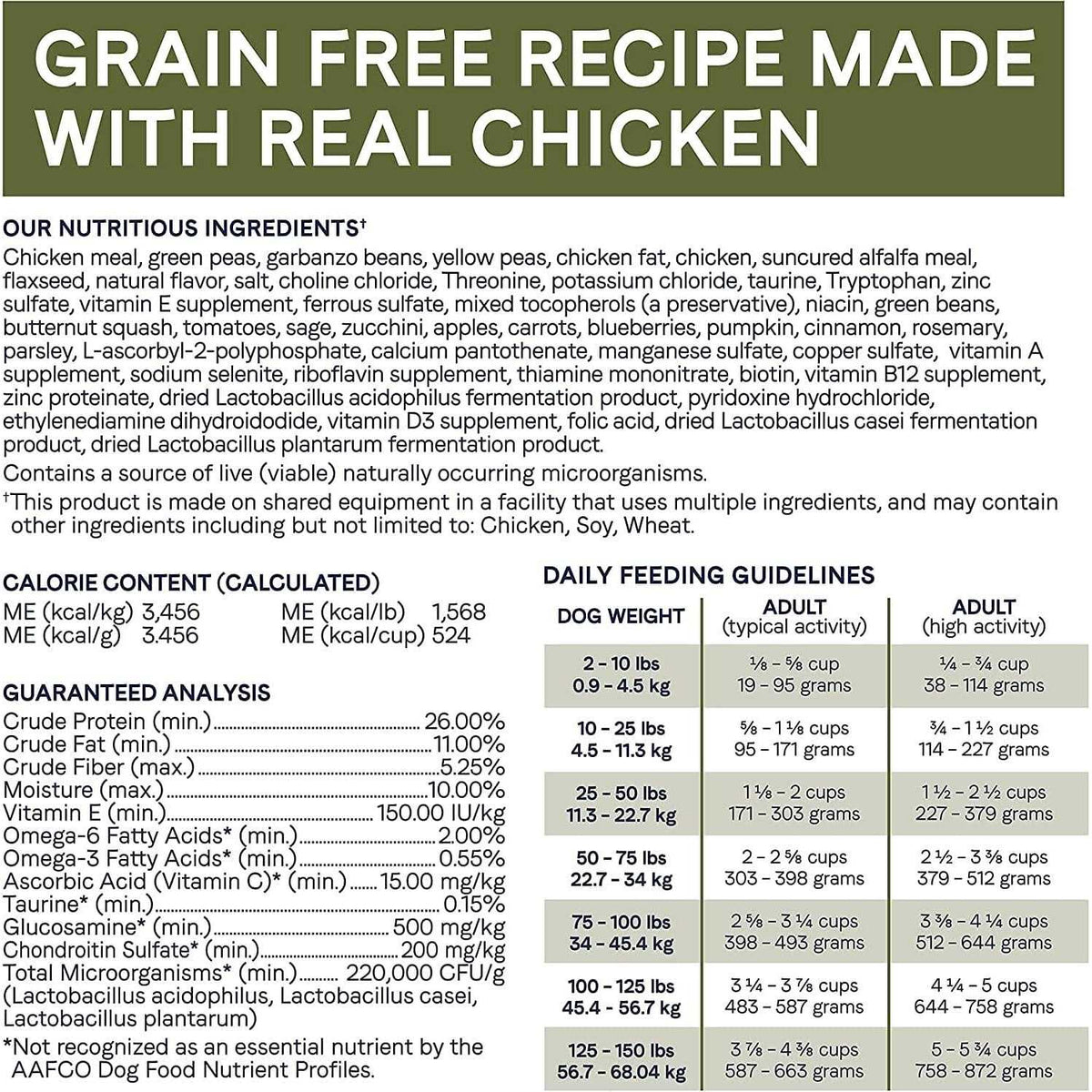 Grain-Free Dry Dog Food Chicken J335