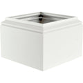8 in. Aluminum Textured Black Column Capital and Base B248944