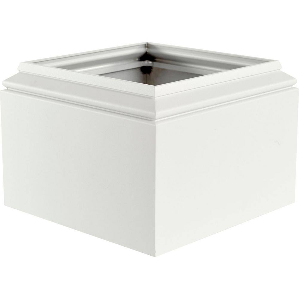 8 in. Aluminum Textured Black Column Capital and Base B248944