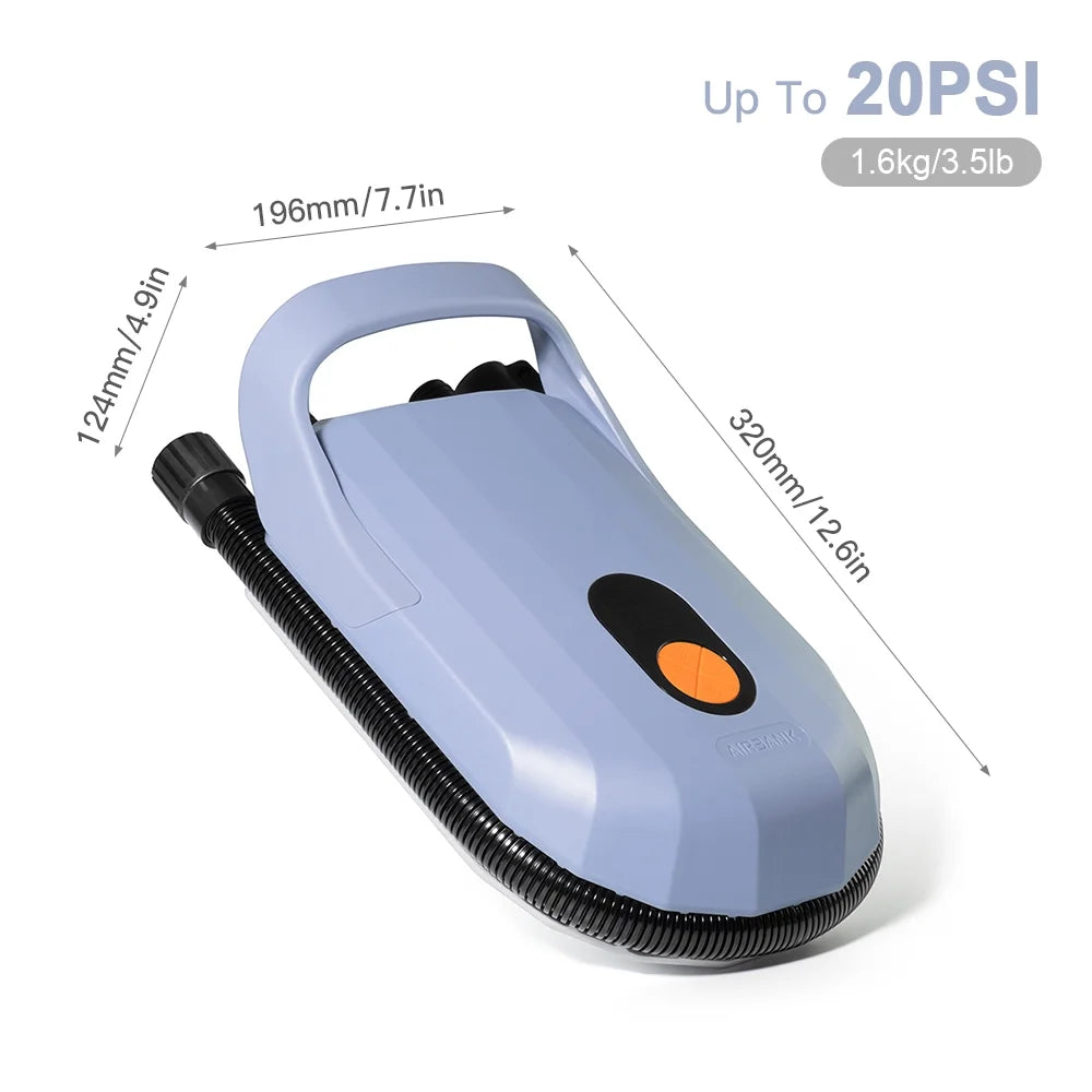 Electric Inflator Air Pump with 5pcs Air Nozzles 20psi 12v Q627802
