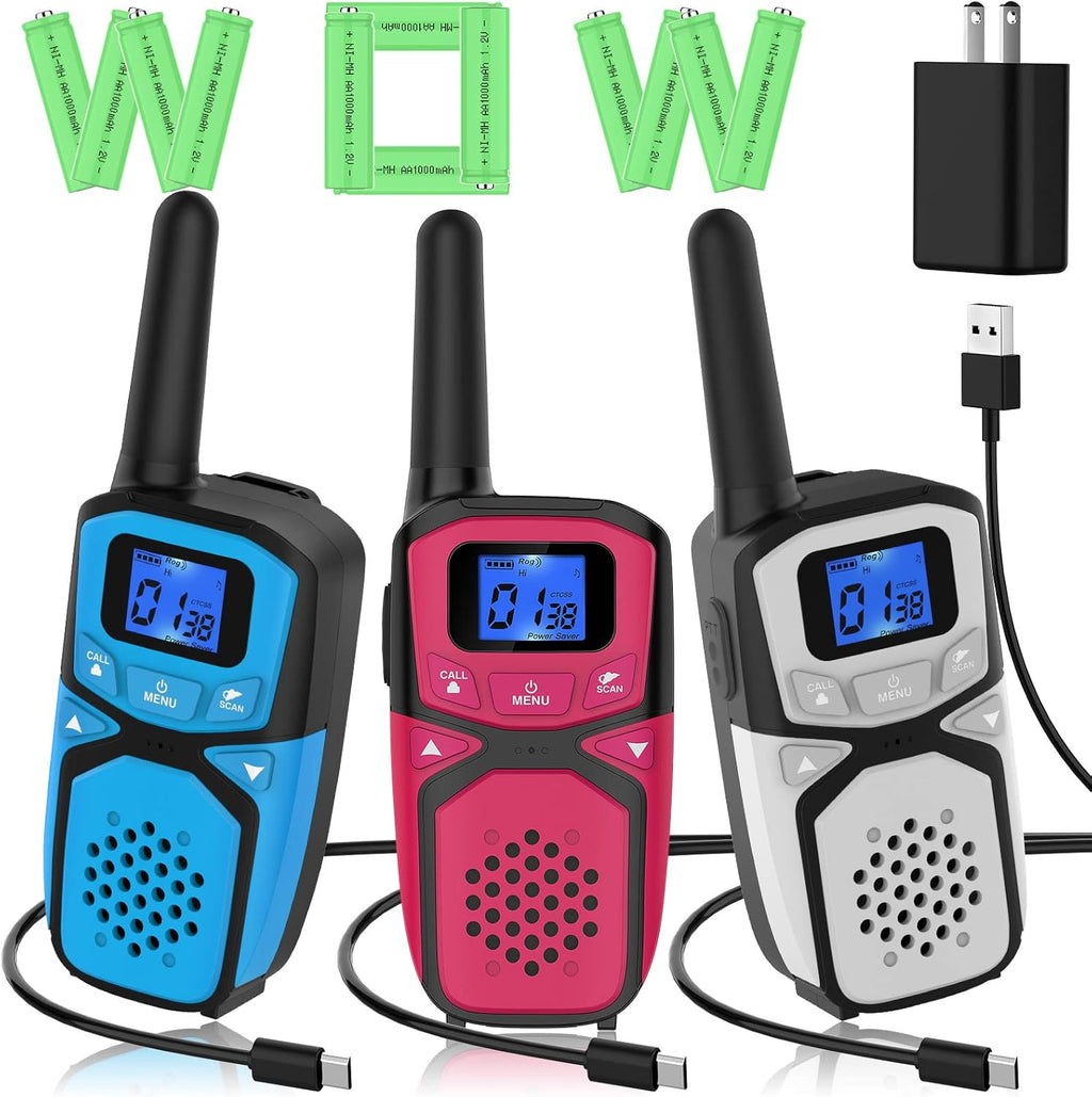 Rechargeable 4 Pack Walkie Talkies N501