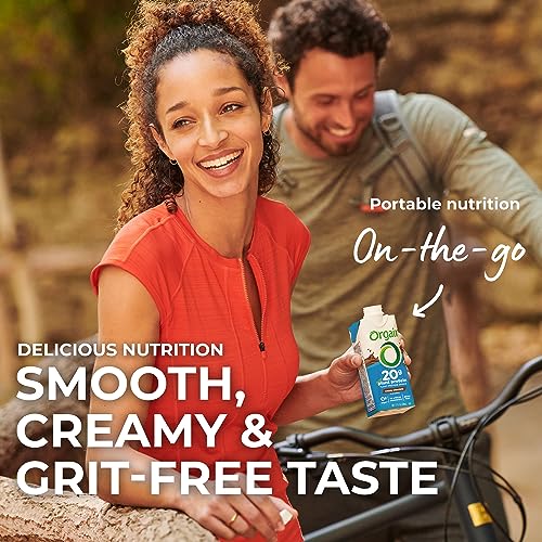 Organic Vegan Protein Shake, Creamy Chocolate, 20g Plant Based Protein, 11 Fl Oz (Pack of 12) Y62984