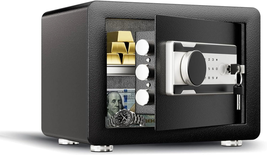 0.8 Cubic Feet Steel Security Safe with Lock Box K146669