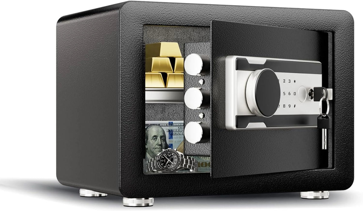 0.8 Cubic Feet Steel Security Safe with Lock Box K146669