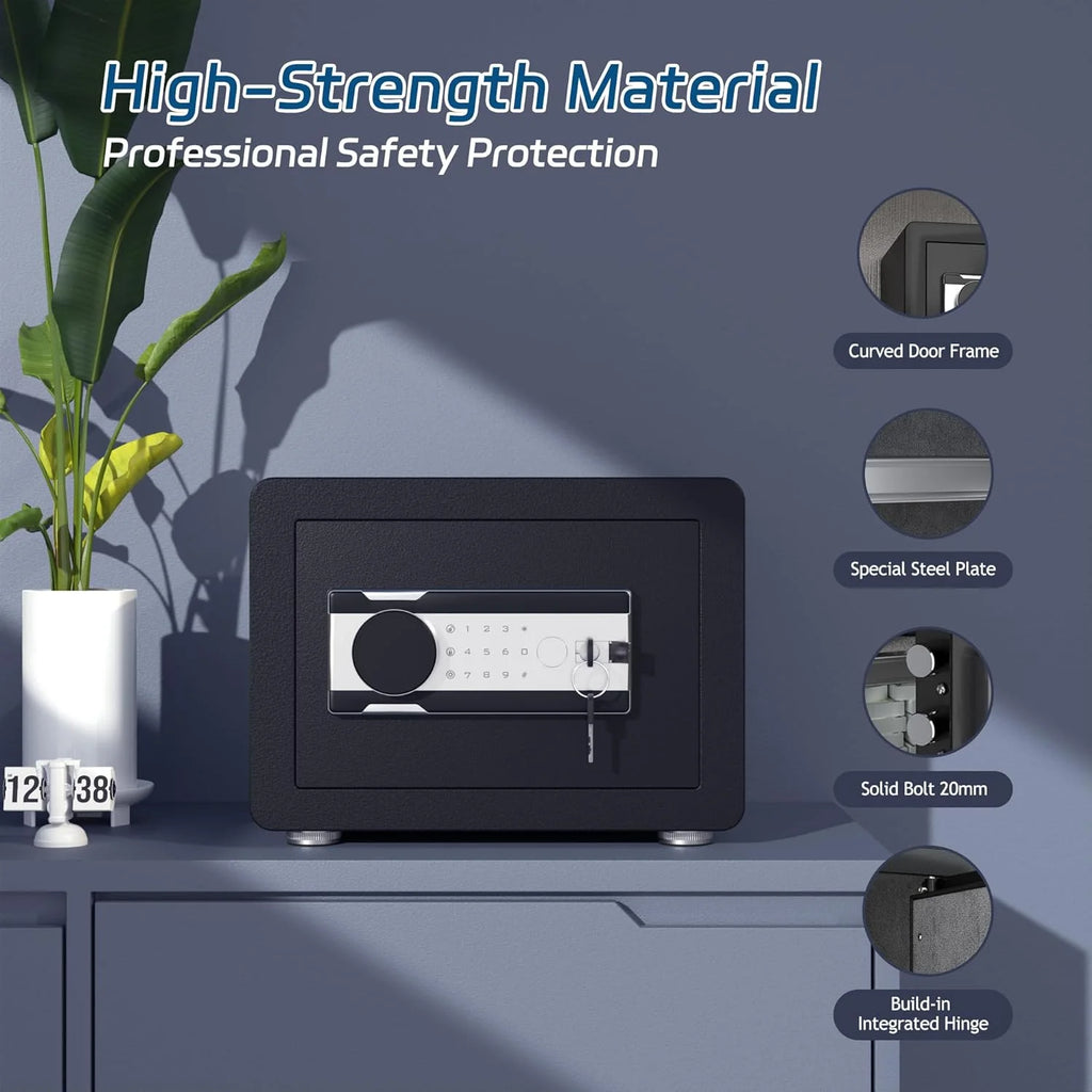 0.8 Cubic Feet Steel Security Safe with Lock Box K146669