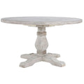 55" Round Solid Pine Wood Dining Table F481765