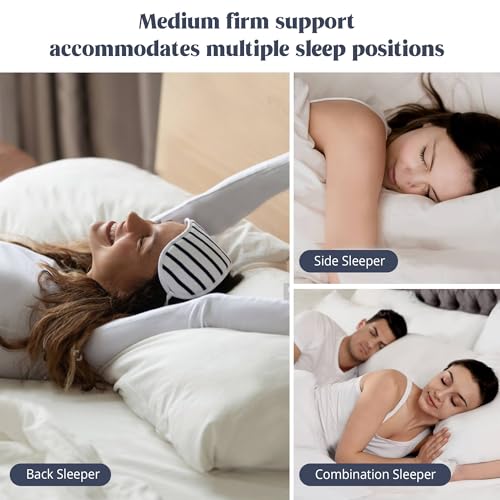 Set of 2 King Size Goose Feathers and Down White Pillows with Cotton Cover A29683