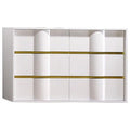 White 6 Drawer Poplar Wood Dresser Y710336