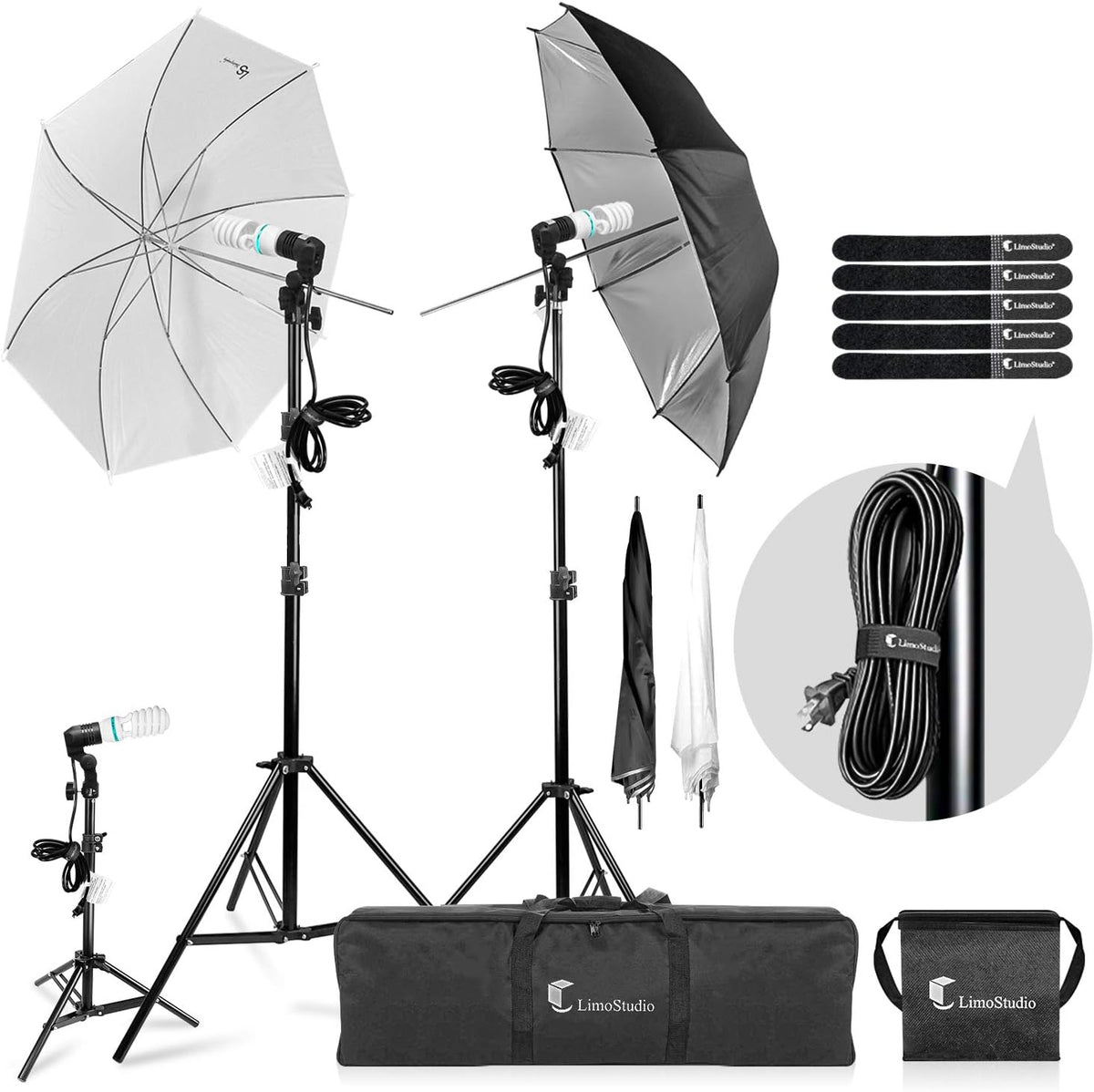Daylight Umbrella Continuous Lighting Kit with Energy Saving Bulb H389