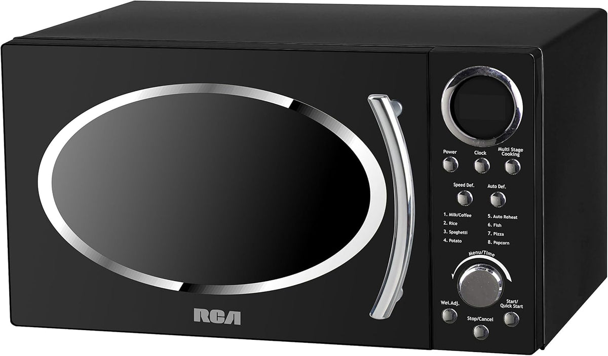 0.9-Cubic-Foot Black Microwave Oven E929986