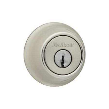 Satin Nickel Single Cylinder Deadbolt (Case of 3) V840243