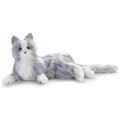 Silver Cat with White Mitts Y93204