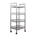 4 Tier Steel Rolling Storage Cart W420