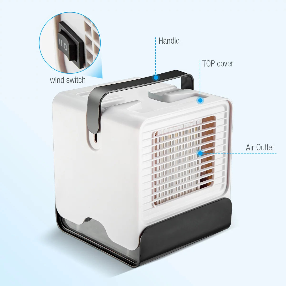 Portable Air Conditioner USB Fan W95291