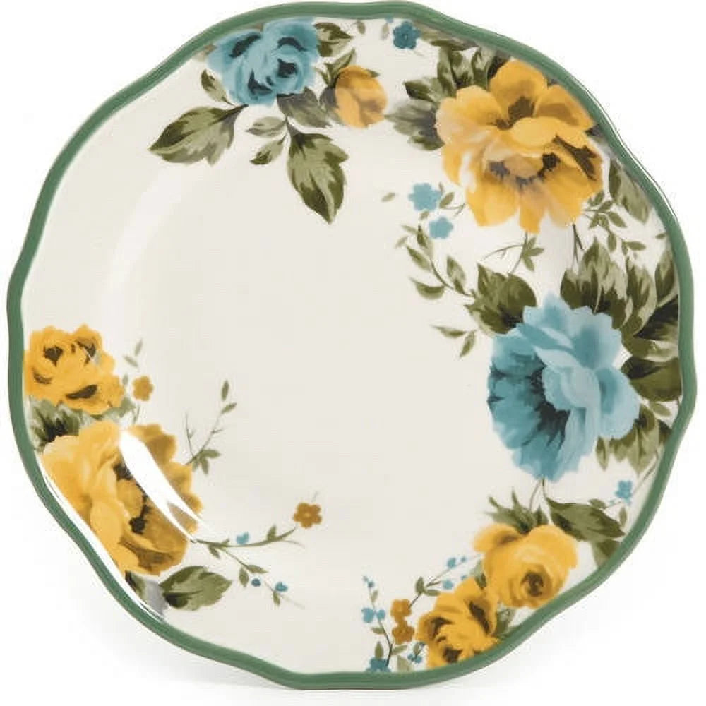 Green Ceramic 12-Piece Dinnerware Set C617220