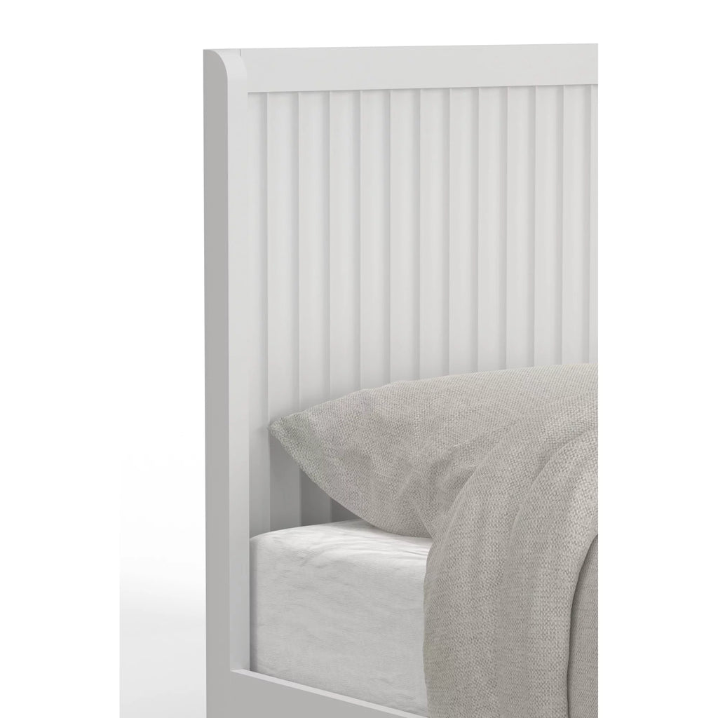 White Full Panel Bed C327940
