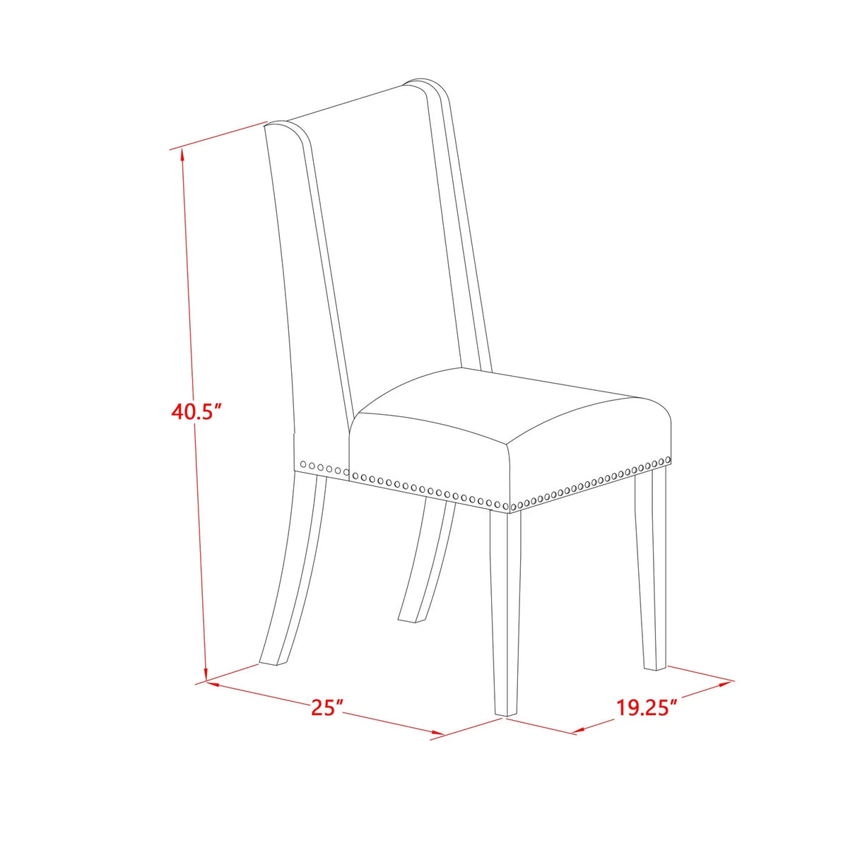 7-Piece Dining Table Set with 6 Chairs A592