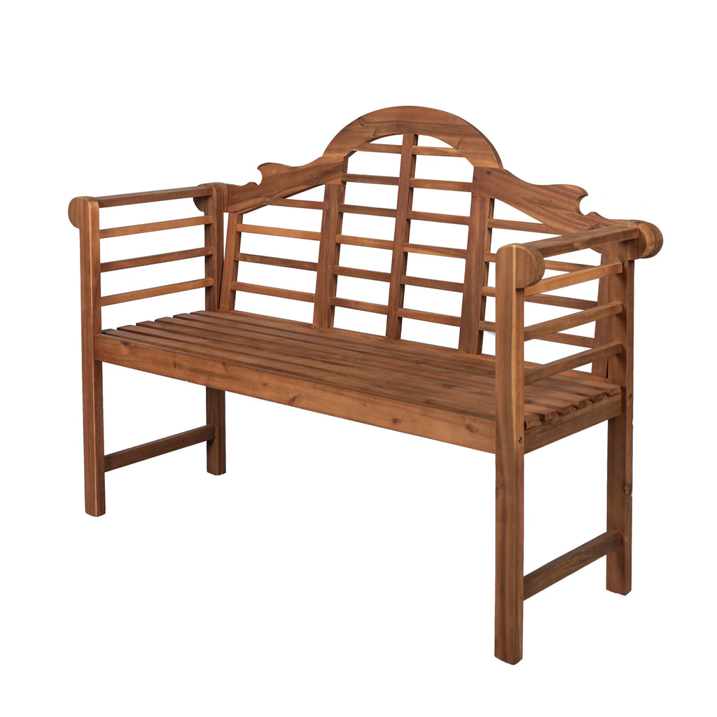 51.2" 3-Seat Acacia Wood Outdoor Bench V150117