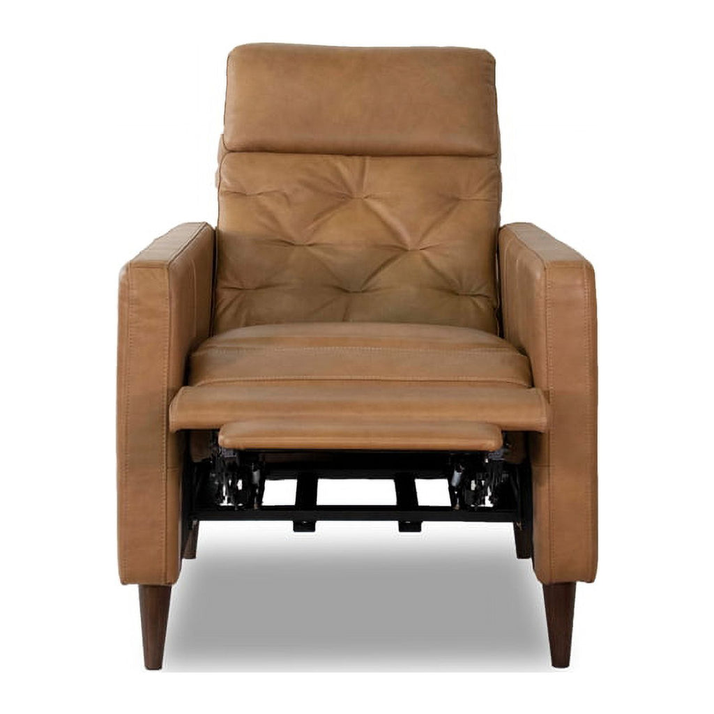 Cognac Brown Leather Recliner Set A737