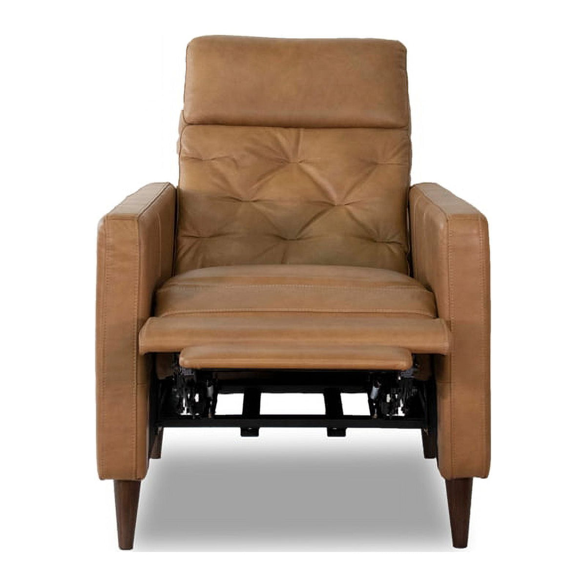 Cognac Brown Leather Recliner Set A737
