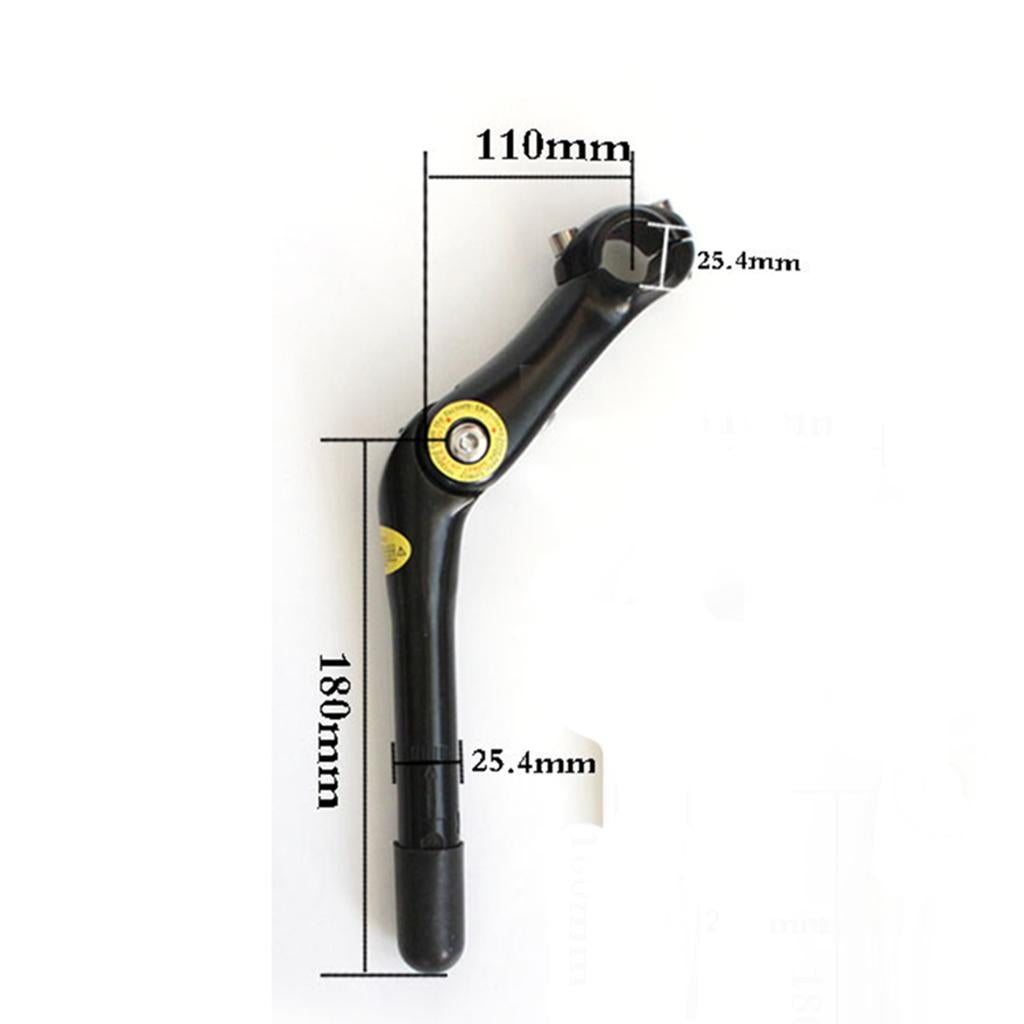 Aluminum Alloy Bike Handlebar Riser Stem Adjustable Angle 25.4mm S45302