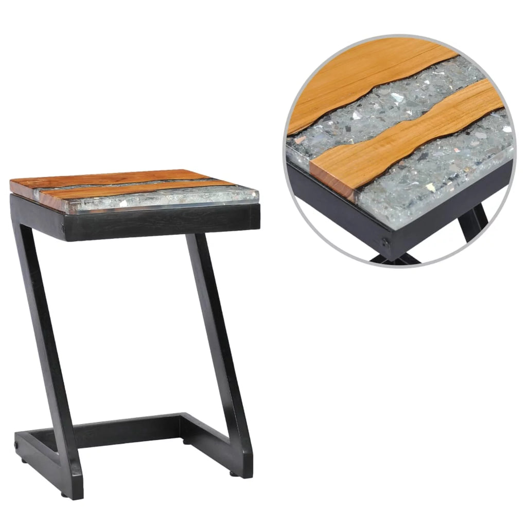 Teak Wood and Polyresin Coffee Table F47390