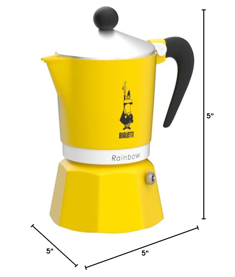 Green Aluminium Moka Pot 3 Cups Q184