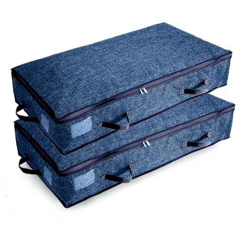 2PCS Grey Large Capacity Foldable Storage Bags L3518