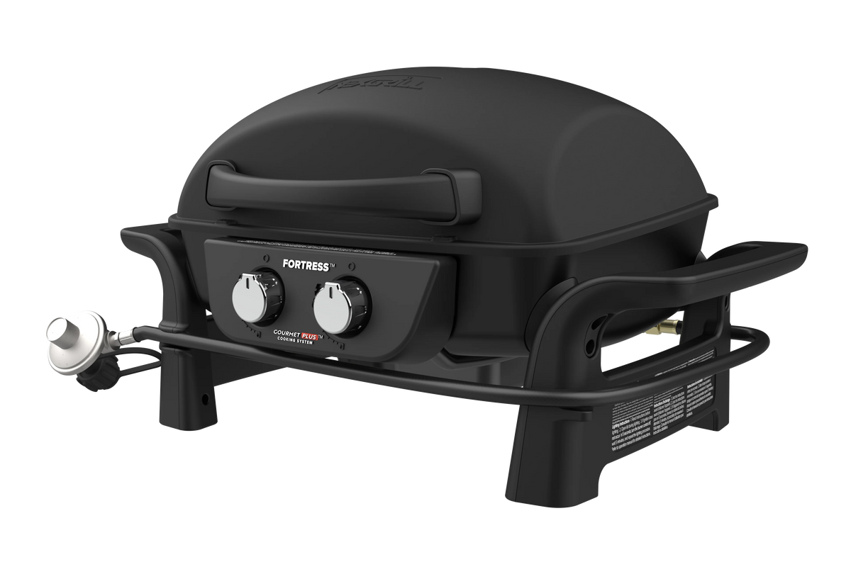 1 Burner Cast Aluminum Tabletop Propane Gas Grill Black G73656