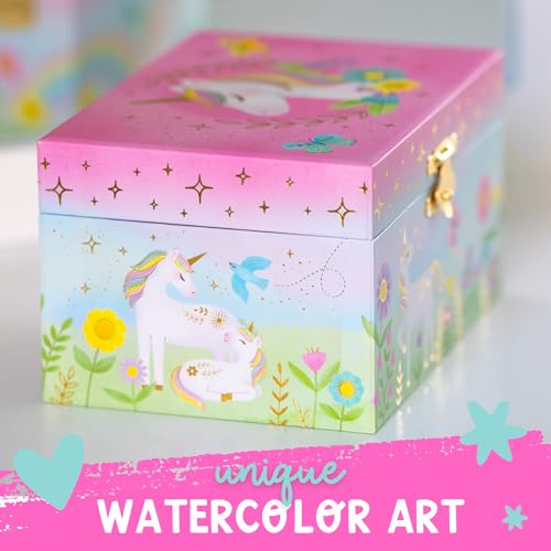 Musical Unicorn Jewelry Box for Girls J483