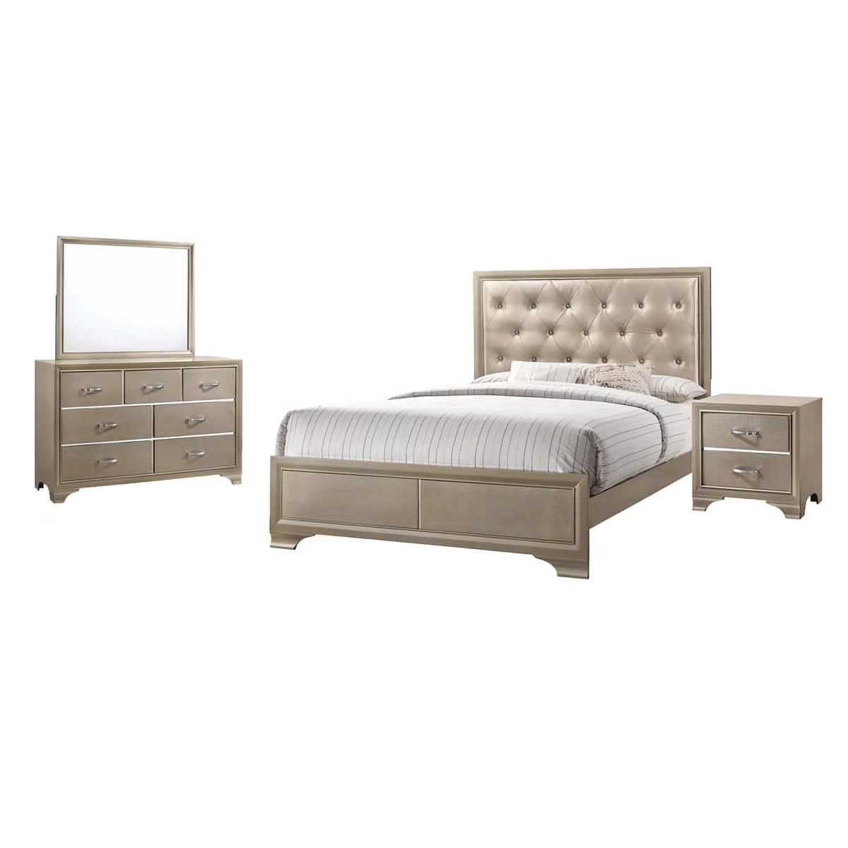 4 Pc Queen Bedroom Set W2637