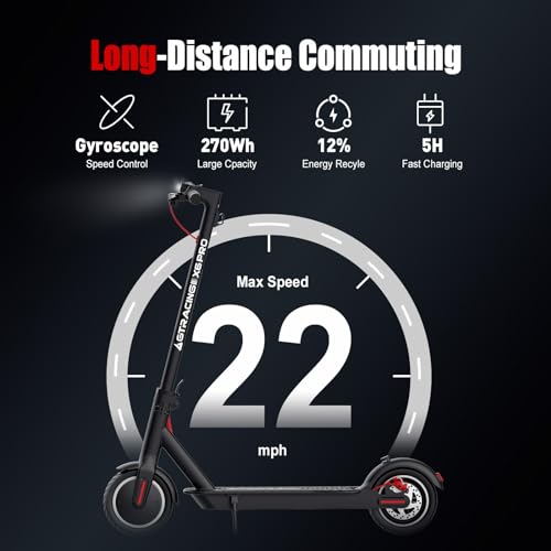 Electric Scooter with Seat and 3L Bag, 20 Miles Range, 450W Motor, 8.5" Pneumatic Tire Q50869