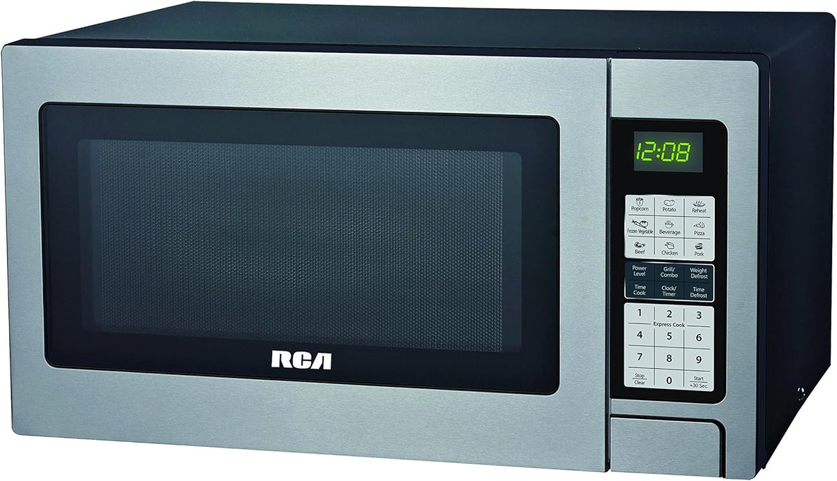 0.9-Cubic-Foot Black Microwave Oven E929986