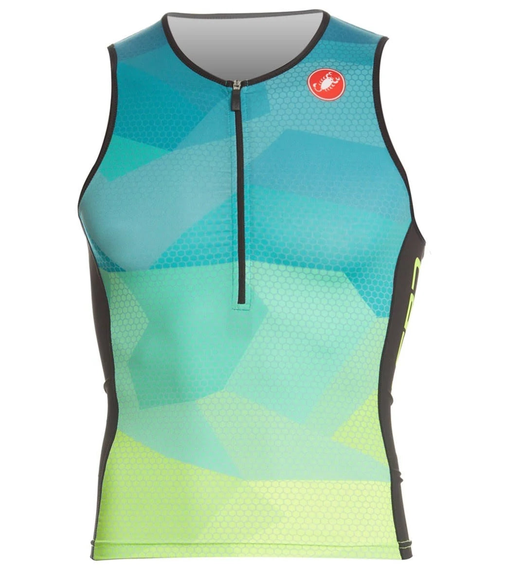 Blue/Yellow Fluo Men&s Top S43294