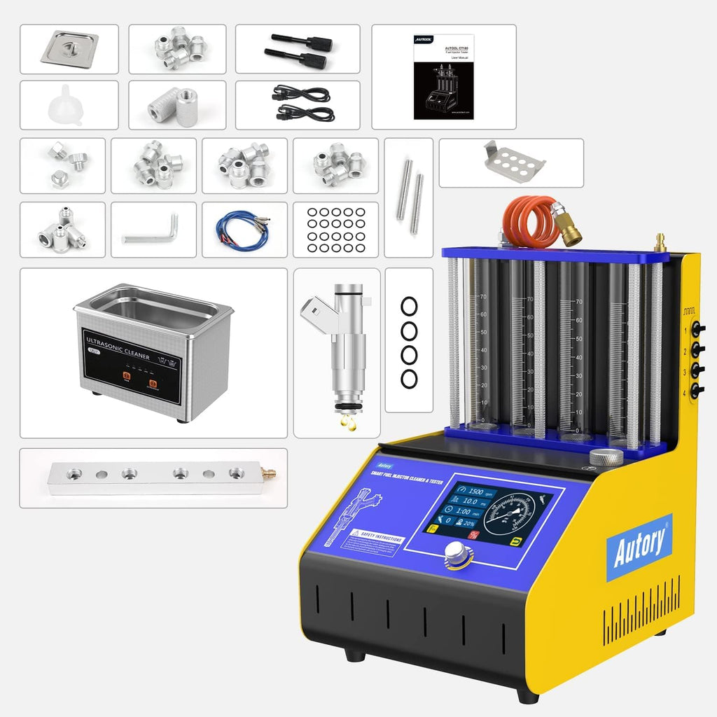 Ultrasonic Fuel Injector Cleaner for 4-Cylinder Vehicles T508