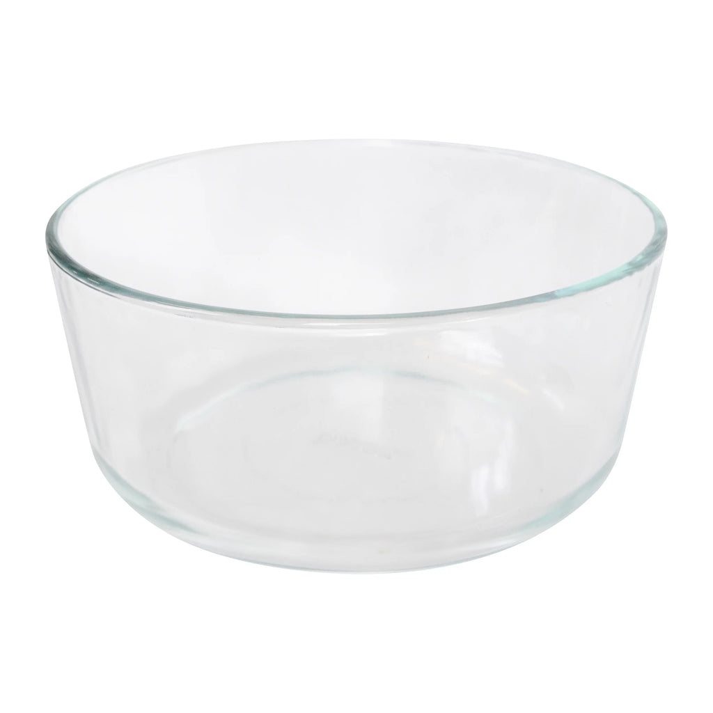 7-Cup Round Glass Food Storage Bowl with Pink Lid, 2-Pack T68830