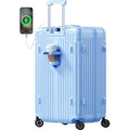 2 Piece Hardside Luggage Set with TSA Lock 20+28 Inch LightBlue B124593