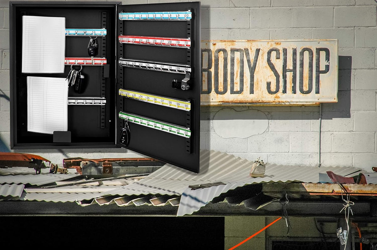 Black 200 Key Steel Key Storage Cabinet H563130