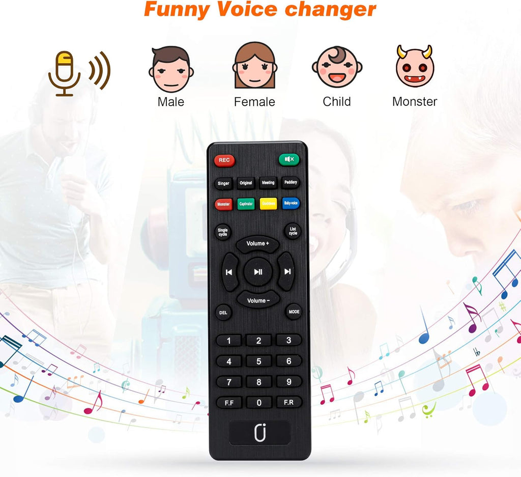 Rechargeable Portable Bluetooth Karaoke Machine with Microphone W884132