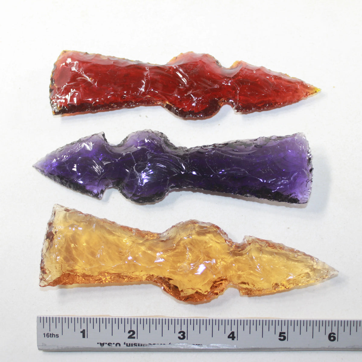 Glass Ornamental Tomahawk Heads Z266