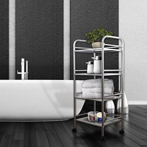 4 Tier Steel Rolling Storage Cart W420
