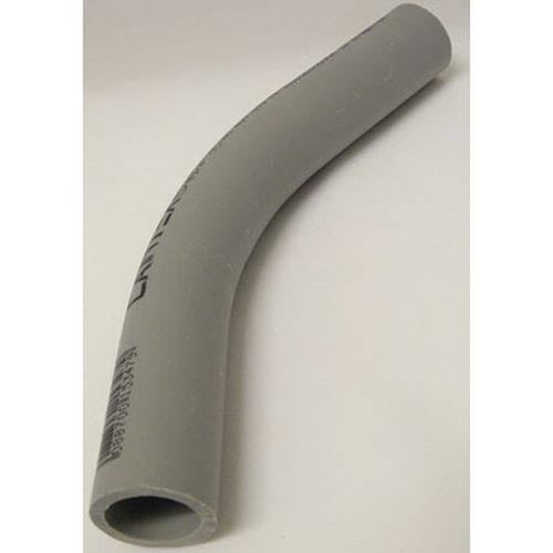 45 Degree ELBOW 6 inch Plain End PVC Gray Sch 80 C34724