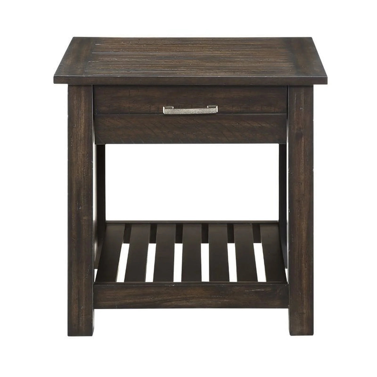 Wood End Table in Dark Brown H653926
