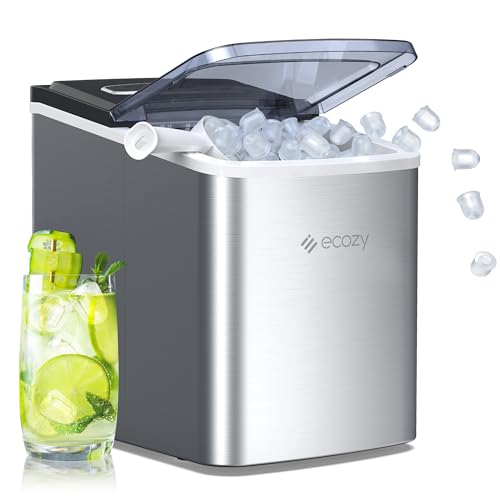 Nugget Ice Maker Countertop 33 lbs Self-Cleaning Stainless Steel C751