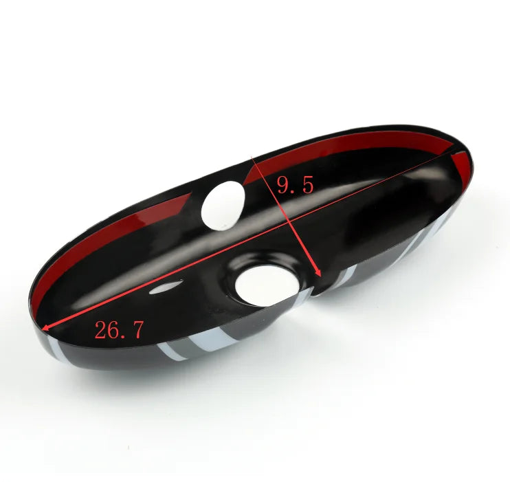Black Union Jack Rear View Mirror Cover R302