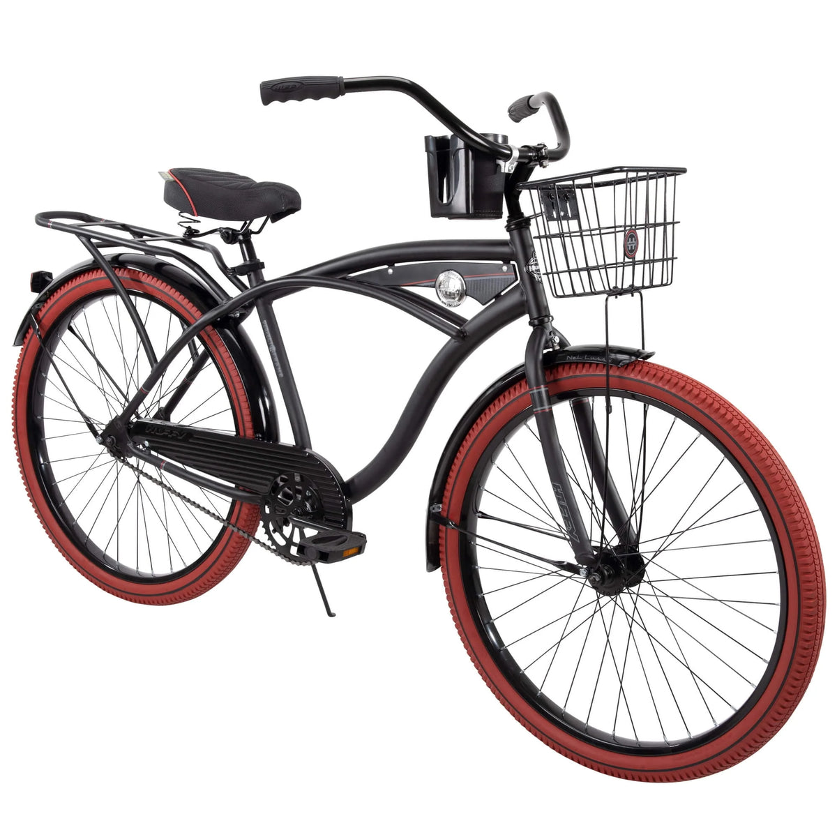 26 Inch Matte Black Cruiser Bike P85392