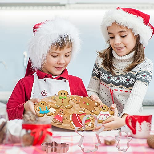9 Pcs Stainless Steel Gingerbread Cookie Cutters X627