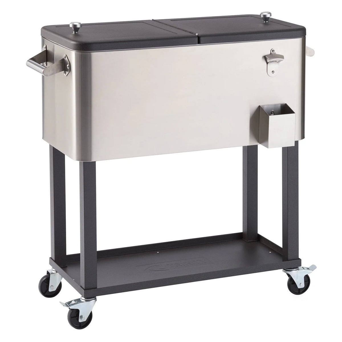 100 Quart Stainless Steel Cooler with Shelf E5246