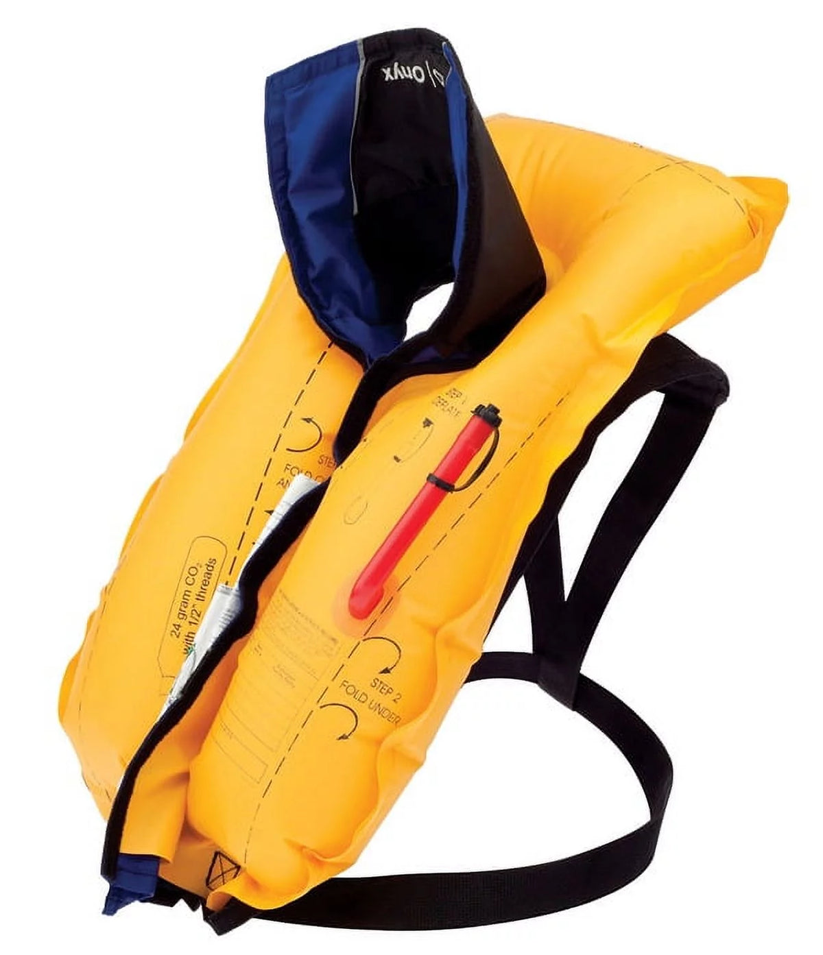 Onyx Auto/Manual Inflate Life Vest Black/Blue One Size I971750